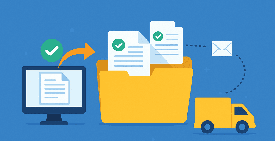 The POD Downloader collecting proof of delivery documents from carrier portals